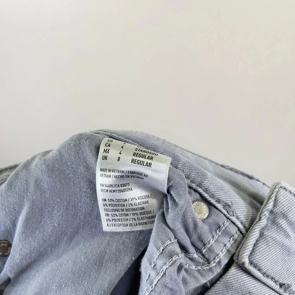 American Eagle Button Fly Light Wash High Rise Jeggings - Picture 10 of 13